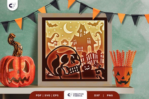 Download Halloween Skull 3D Paper Cut SVG - Halloween skull 3d paper cut svg Collection