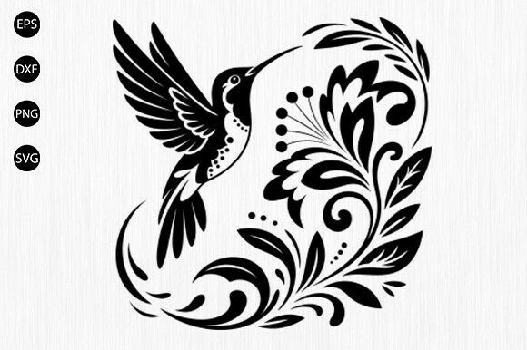 Download Hummingbird with Flower Svg, Bird Svg - Bird svg Collection
