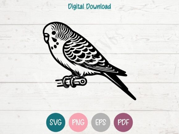 Download Budgie Parakeet Bird SVG Cut File - Premium Resources