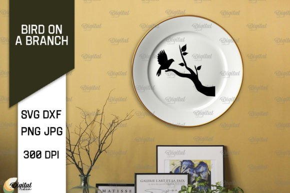 Download Bird on a Branch SVG. Bird SVG Design - Premium Resources